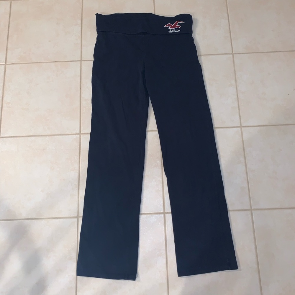Hollister Y2K Era Bootcut Fold over yoga pants navy